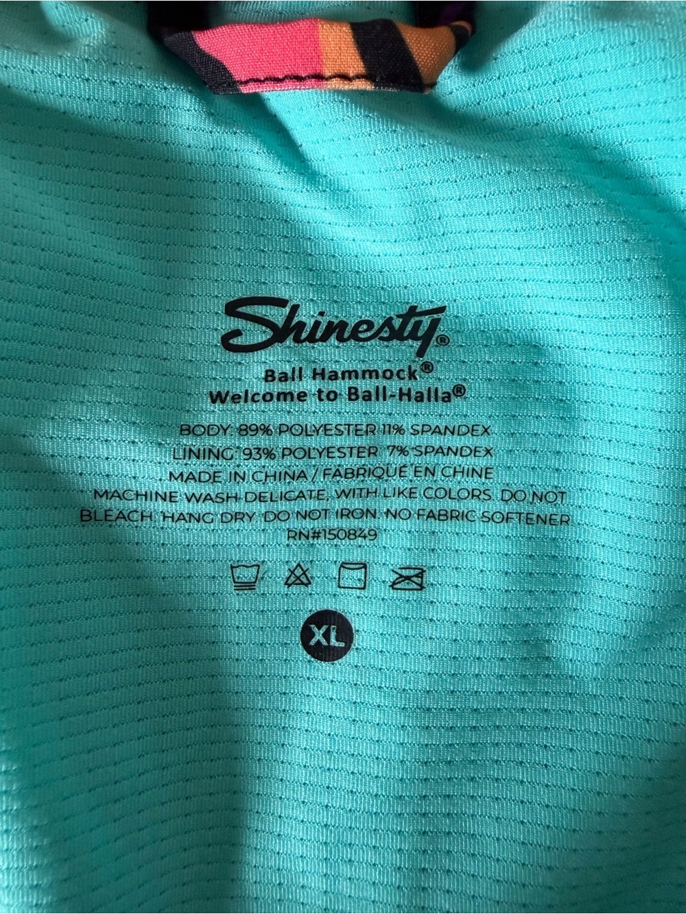 Shinesty The Bay Breeze Tropical Neon Ball Hammock Pouch 5" Swim Trunks NWOT - Picture 3 of 12
